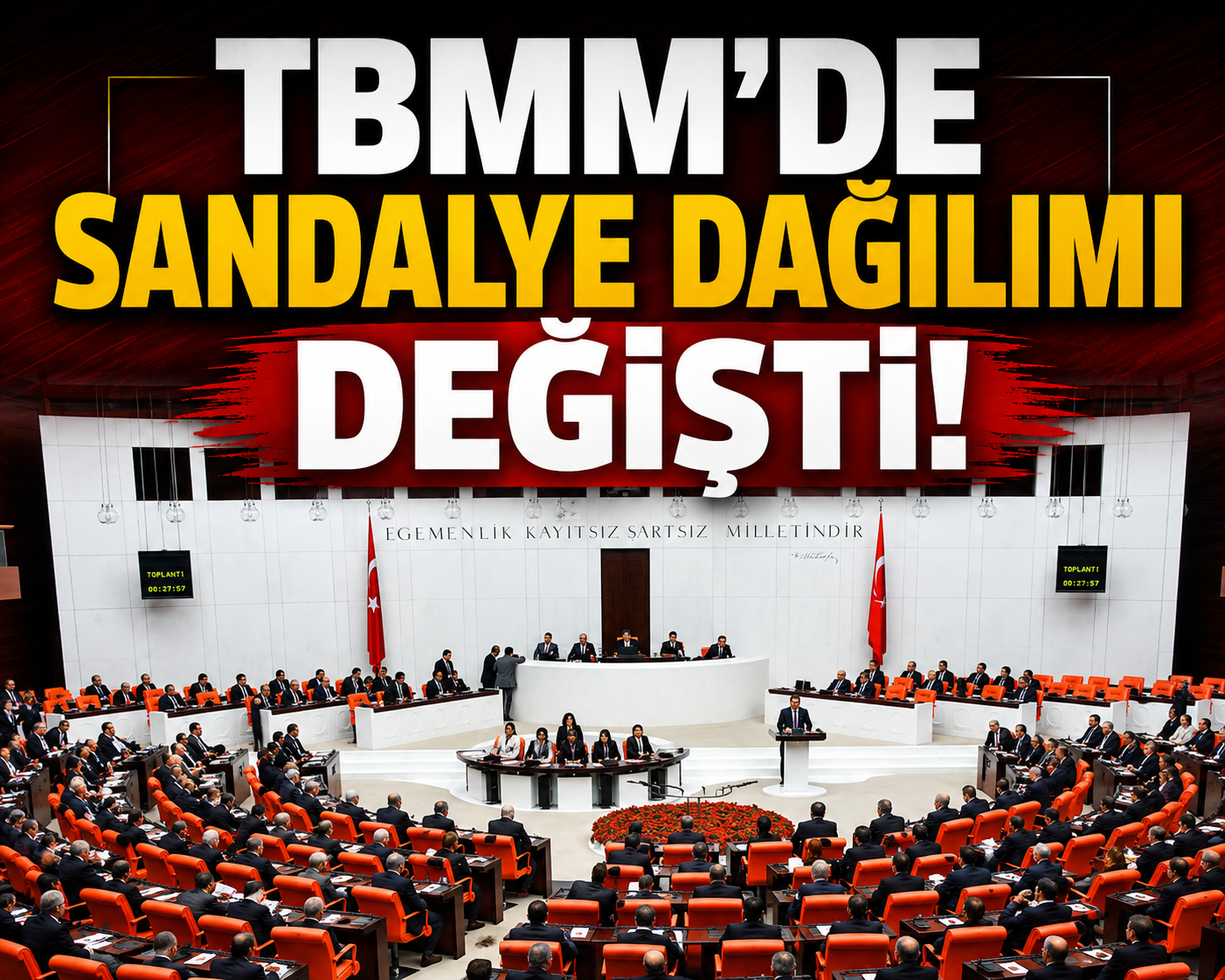 TBMM’de sandalye dağılımı değişti